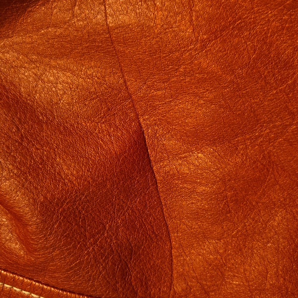 Wilsons Vintage Women's Rust Italian Leather Trenchcoat Sz XL - Picture 16 of 16